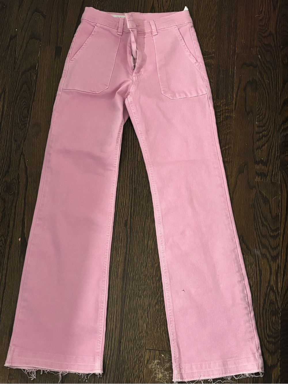 High-Rise Pink flare-Leg Jeans for Women